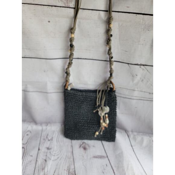 Sun "N" Sand Woven Straw Tassel Crossbody Bag Boho Style With Tags - Picture 1 of 12